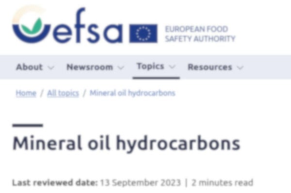 EFSA-mineral-oil-hydrocarbons-food