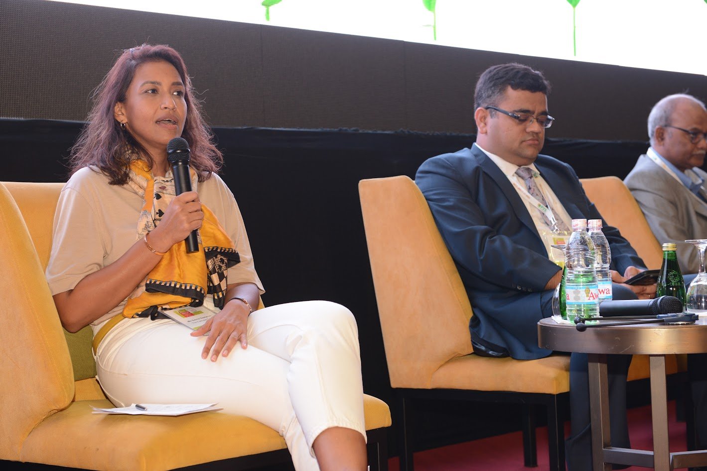 Salma Seetaroo speaking on the panel